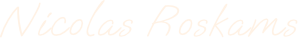 Nicolas Roskams's Signature